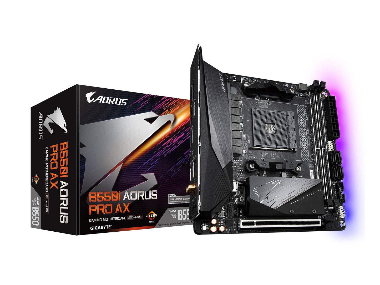 GIGABYTE B550I AORUS PRO AX Mini-ITX AMD AM4 Motherboard