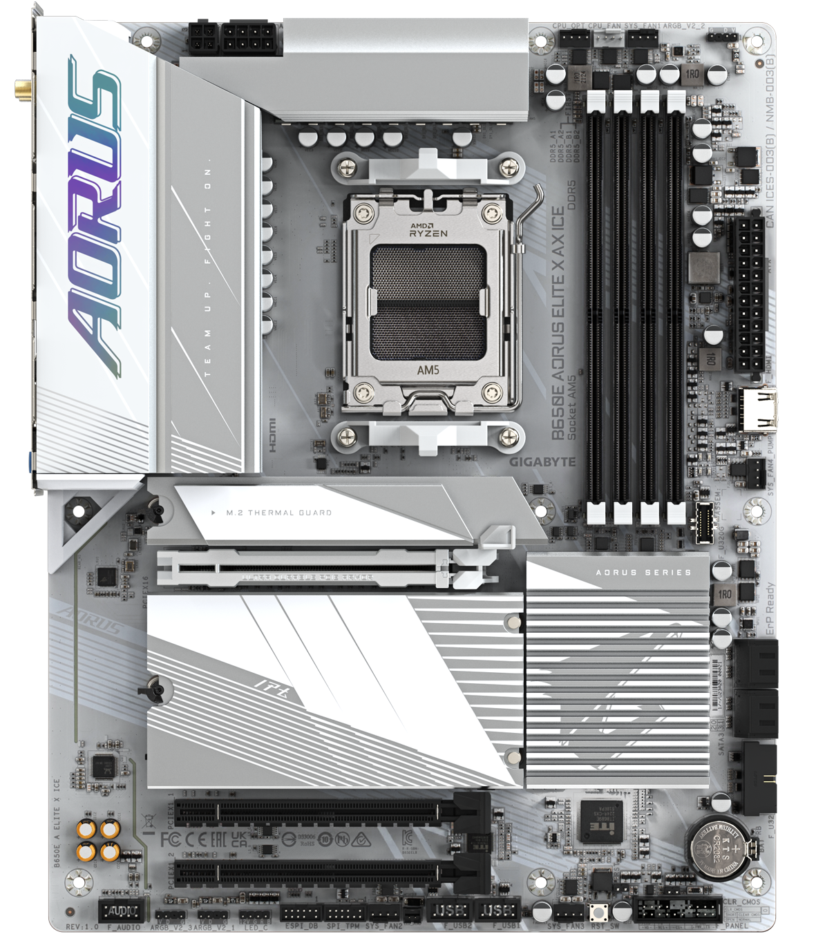 GIGABYTE B650E AORUS ELITE X AX ICE ATX Motherboard