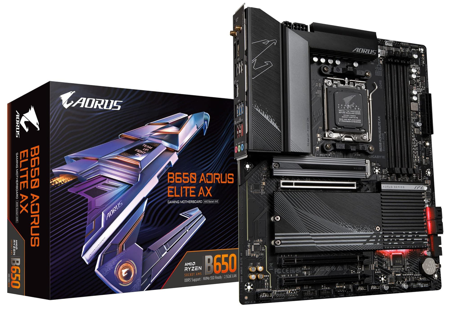 GIGABYTE B650 AORUS ELITE AX ATX Motherboard, AMD B650, DDR5, Socket AM5