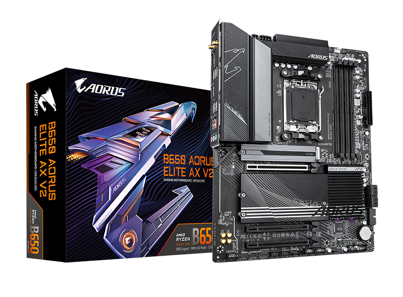 GIGABYTE B650 AORUS ELITE AX V2 ATX Motherboard, AMD Socket AM5, DDR5
