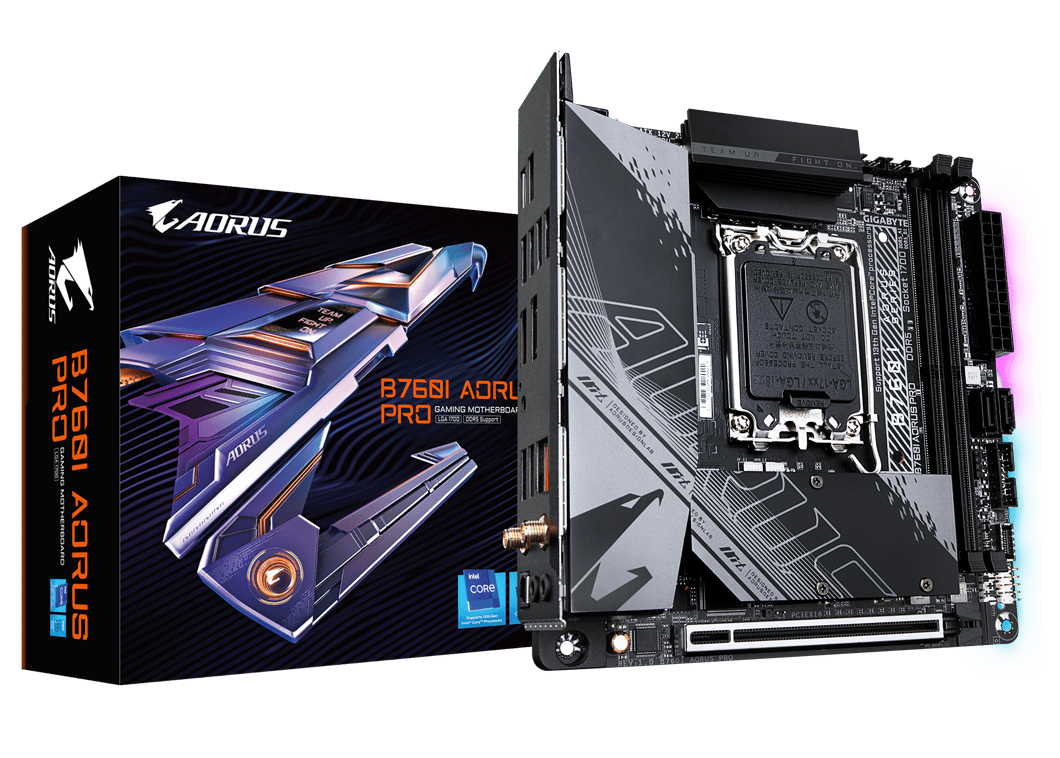 GIGABYTE B760I AORUS PRO Mini ITX DDR5 Motherboard
