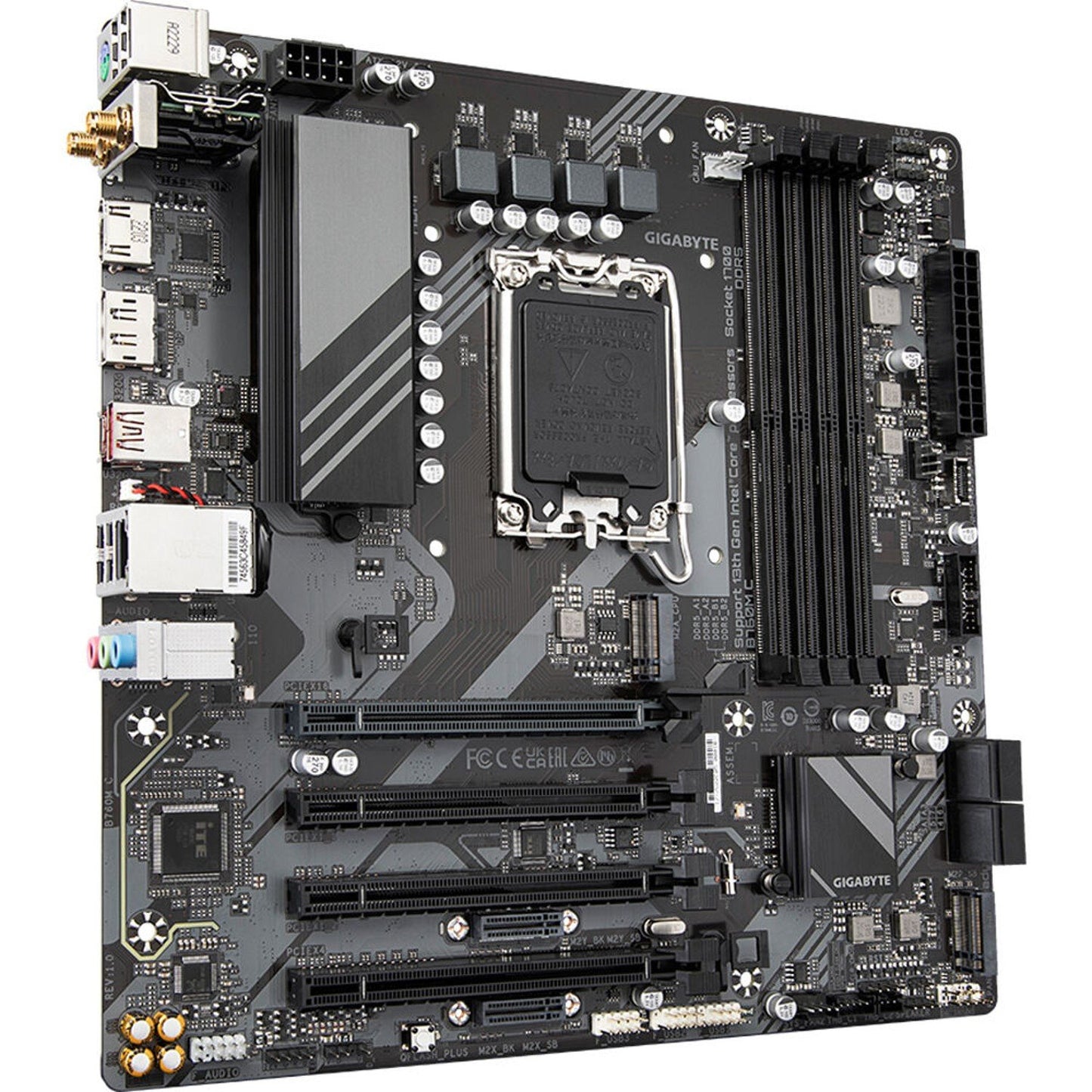 GIGABYTE B760M C V2 ATX Motherboard, LGA1700, DDR5, 192GB Max