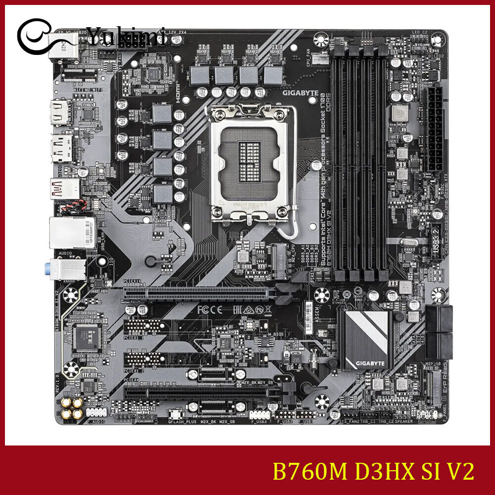 GIGABYTE B760M C V2 ATX Motherboard, LGA1700, DDR5, 192GB Max