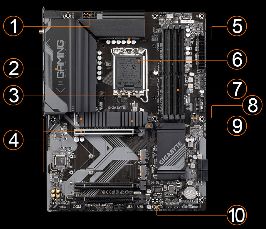 GIGABYTE B760 GAMING X AX ATX DDR5 Motherboard