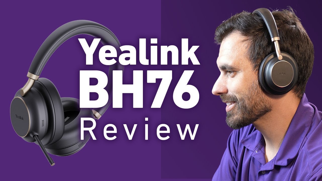 Yealink BH76 UC Bluetooth Headset Black USB-C