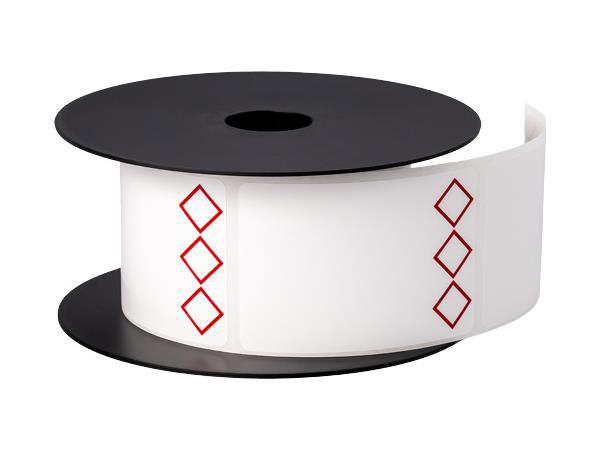 Durable and compliant, Brother 3in x 2in TT GHS 3 Diamonds White Labels are designed for long-term chemical labeling applications. Each roll contains 250 high-performance labels built from 3mil material with a 5+ year lifespan and is compatible with BMSLPR03xx ink ribbons. This US-manufactured product ensures TAA compliance and consistent reliability for industrial and office labeling needs.