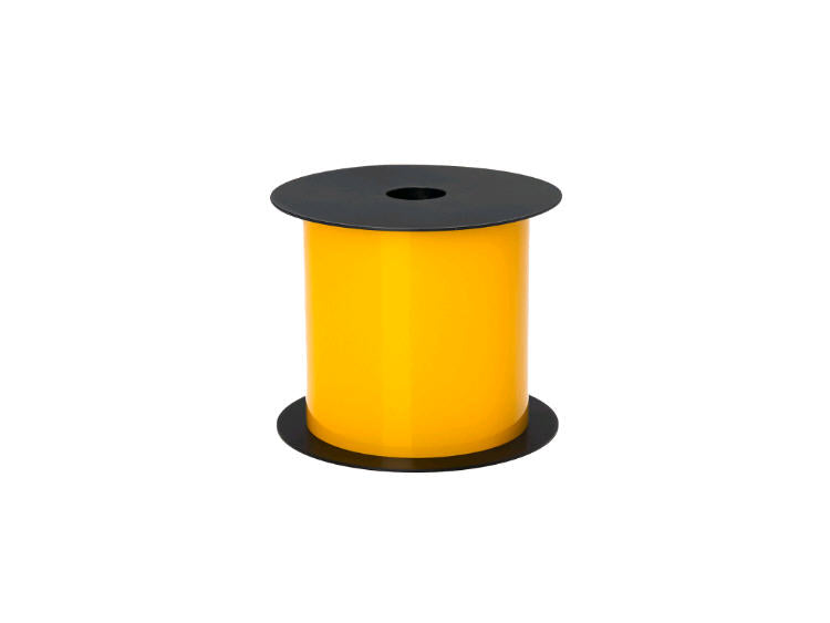 This Brother 4-inch wide TT reflective floor vinyl label is designed for long-lasting visibility in demanding environments. Made in the USA and TAA compliant, it features a durable 5mil thickness and a high-visibility yellow finish for enhanced safety. Compatible with BMSLPR03xx ribbons, it offers reliable adhesion for industrial floor marking applications lasting over 7 years.