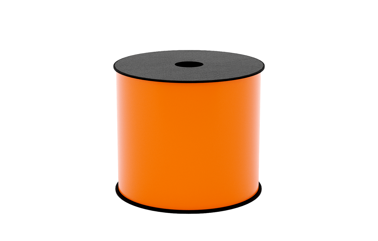 Étiquettes TT en vinyle orange Brother BMSLT406HP 4 pouces, rouleau de 150 pieds