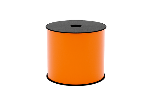 Étiquettes TT en vinyle orange Brother BMSLT406HP 4 pouces, rouleau de 150 pieds