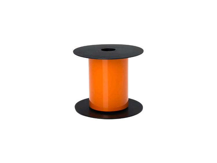 The Brother BMSLT406M is a 4-inch wide thermal transfer continuous magnetic label in a vivid orange color, designed for use with compatible BMSLPR03xx ink ribbons. This high-visibility label roll provides durable performance and is suited for industrial and commercial labeling applications, ensuring reliable identification in demanding environments.