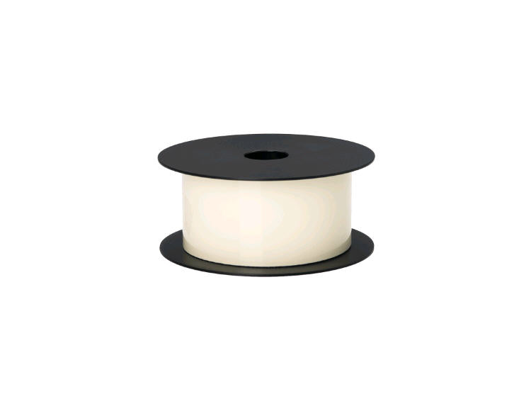 The Brother BMSLT430 is a 4-inch wide thermal transfer glow-in-the-dark continuous vinyl label, designed to be used with BMSLPR03xx ink ribbons. With a durable 2.8mil thickness and a long lifespan exceeding five years, it's ideal for industrial and safety labeling tasks where visibility in low light is critical. Each roll measures 75 feet and is mounted on a 1-inch core with a 5-inch outer diameter.