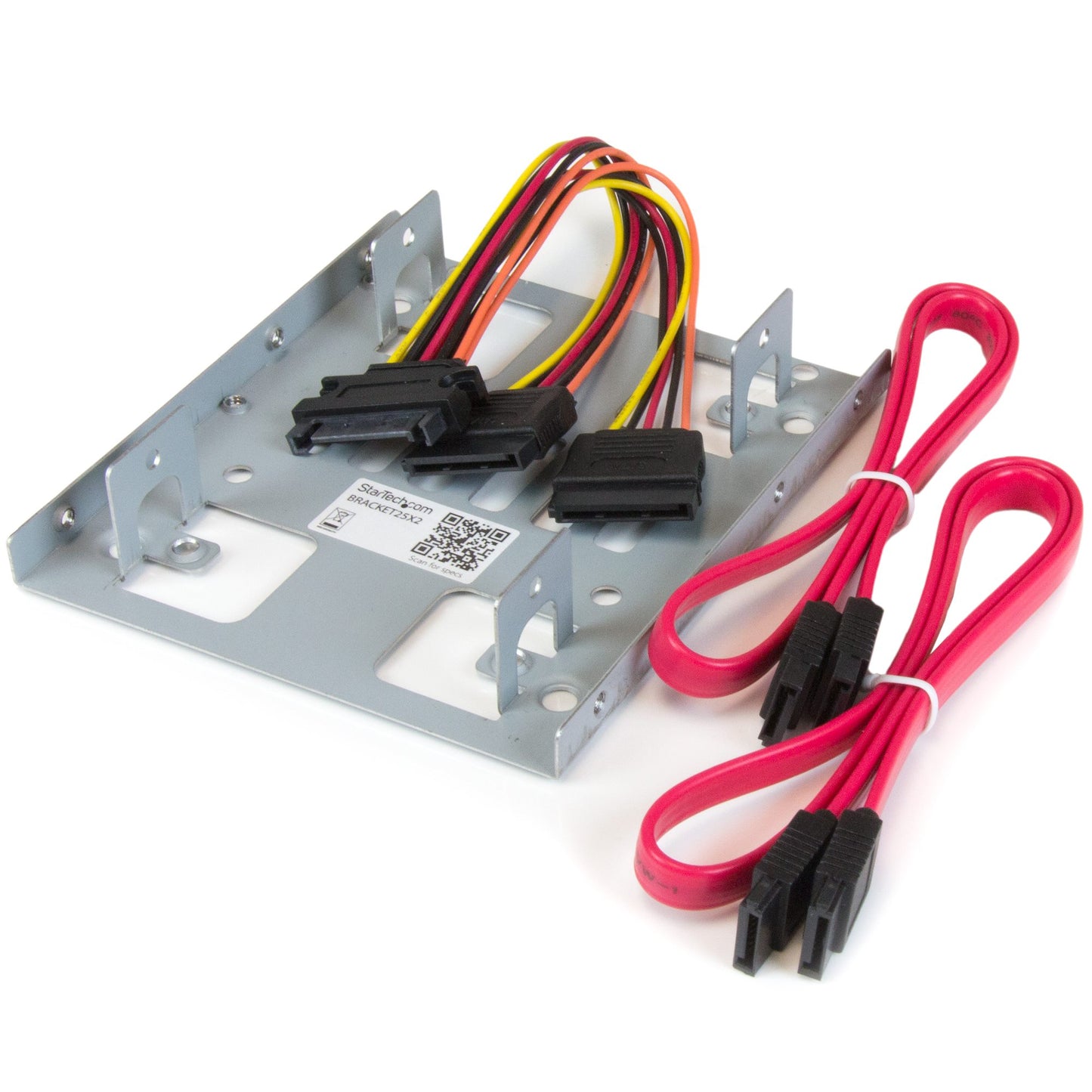StarTech Dual 2.5in SATA SSD/HDD to 3.5in Mount Bracket - Steel, TAA Compliant