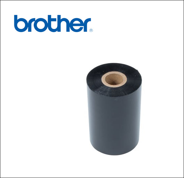 Brother BSS1C450110 110mm Wax/Resin Ribbon, 450m, Black, 12-Pack