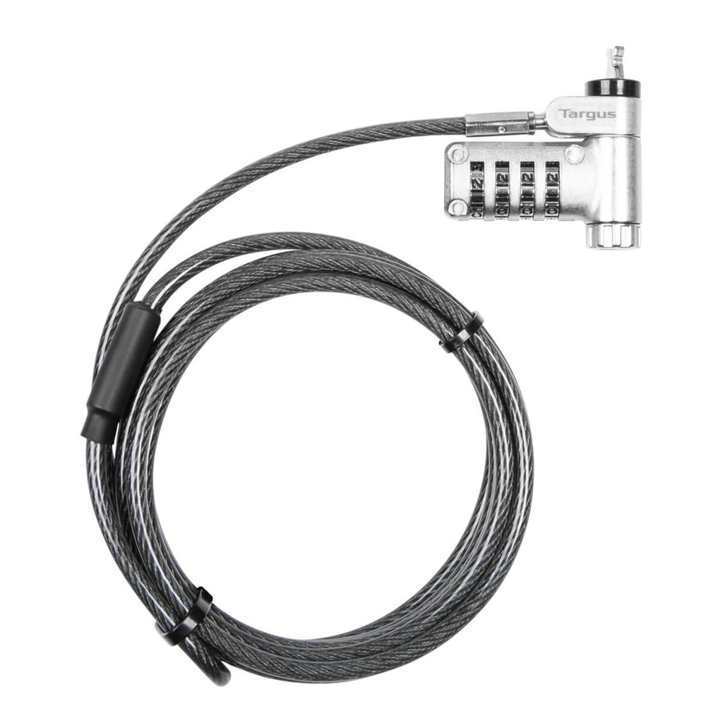 Ensemble antivol combiné TARGUS DEFCON T-Lock et adaptateur de fente, noir