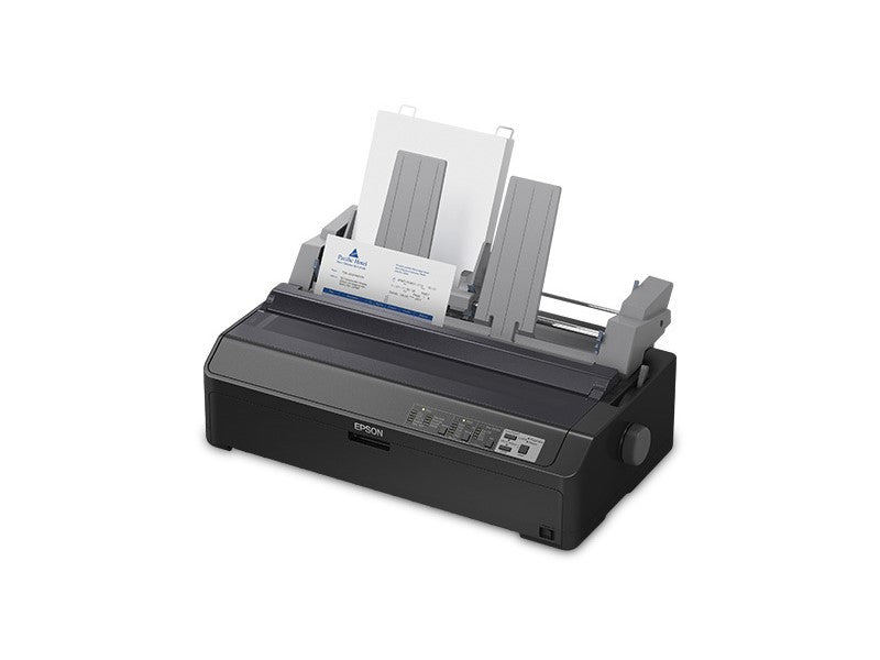 The Epson LQ-2090II Impact Printer offers the durability and productivity needed for critical daily print requirements. These reliable 24-pin, wide-format impact printers boast a long life cycle, a 3-year limited warranty and speeds up to 584 cps.