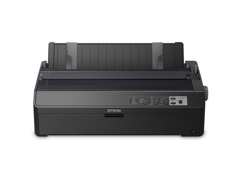 The Epson LQ-2090II Network Printer is designed for high-volume printing in demanding work environments. With support for continuous, multipart forms and a capability to handle up to seven-part forms, it's ideal for logistics, warehousing, or industrial applications. An intuitive control panel, flexible connectivity, and reliable operation make it a robust, long-term printing solution.