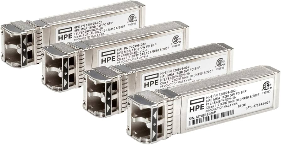 HPE MSA 16Gb SW Fibre Channel SFP+ 4-Pack Transceiver (C8R24B)