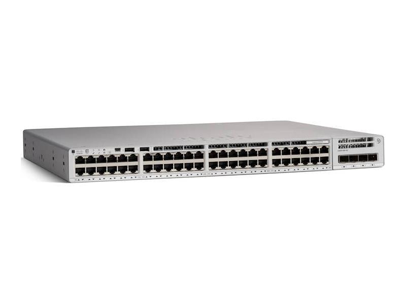 Cisco Catalyst 9200 Series 48-port switch offers enterprise-grade, partial PoE+ capabilities with a robust 370W power budget, 4 GB memory, and 4 GB flash storage. Designed for wired Layer 2 and Layer 3 networking, it supports Gigabit Ethernet, advanced routing protocols, and IEEE 802.3bt standards. This TAA-compliant unit ensures encrypted, reliable connectivity for secure deployments in government and commercial environments.