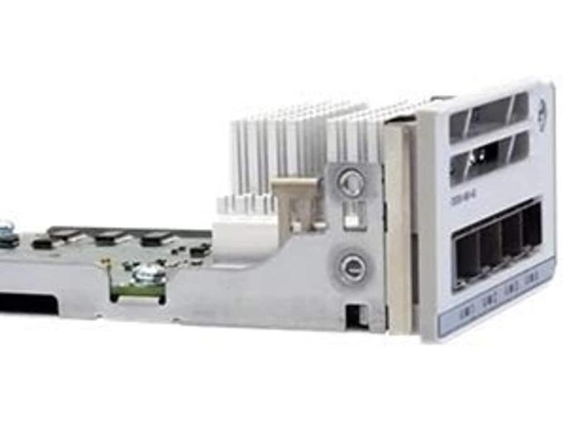 The Cisco Catalyst 9200 4 x 1G Network Module enhances networking capabilities with four 1 Gigabit Ethernet ports. Designed exclusively for Cisco Catalyst 9200 Series switches, it offers modular expansion for adaptable and scalable deployments in enterprise environments.