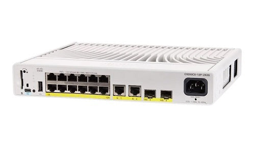 Commutateur Cisco Catalyst 9200CX 12 ports PoE+, 240 W, licence Advantage