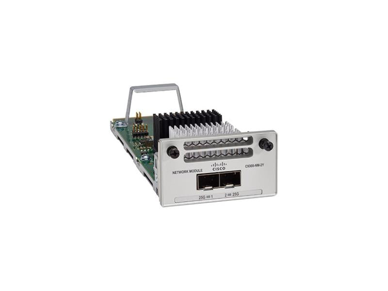 CISCO C9300-NM-2Y= is a high-performance 2 x 25G/10G/1G SFP28 Network Module designed as a spare accessory for Catalyst 9300 Series Switches. Supporting multi-rate connectivity and featuring a robust MTBF of over 7.5 million hours, this module enhances uplink flexibility and network scalability for enterprise environments.