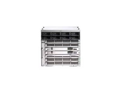 The Cisco Catalyst 9400 Series C9407R is a powerful 7-slot chassis switch designed for high-performance networking environments. With support for Gigabit Ethernet and advanced routing protocols like RIPv1, RIPv2, and RIPng, this wired Layer 2/Layer 3 switch delivers up to 100 Gbps data transfer rates. It includes enhanced security with AES 256-bit encryption, redundant power options, and a robust 10RU form factor under Cisco's Enhanced Limited Lifetime Warranty.