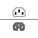 CABINET JUMPER POWER CORD, 250 VAC 10A,