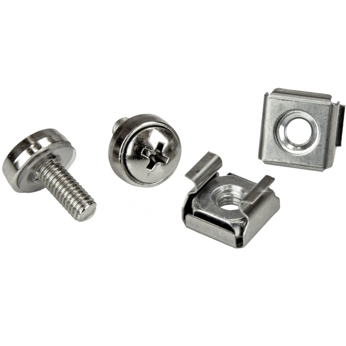 Écrous cage StarTech M5, lot de 100, acier inoxydable noir