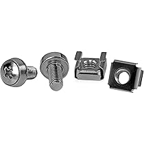 Vis de montage et écrous cage StarTech M6 (50 pièces) (CABSCREWM6)