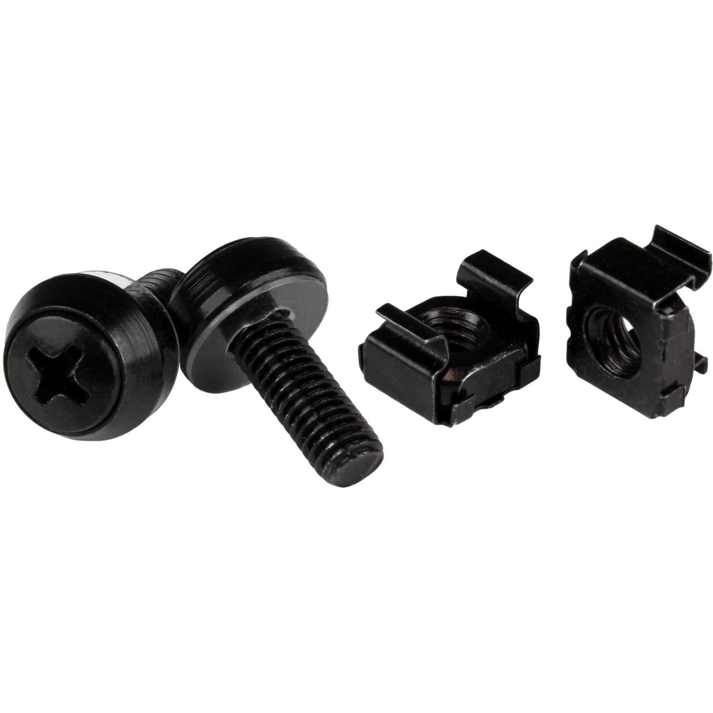 Vis et écrous cage StarTech M6, lot de 100, acier noir