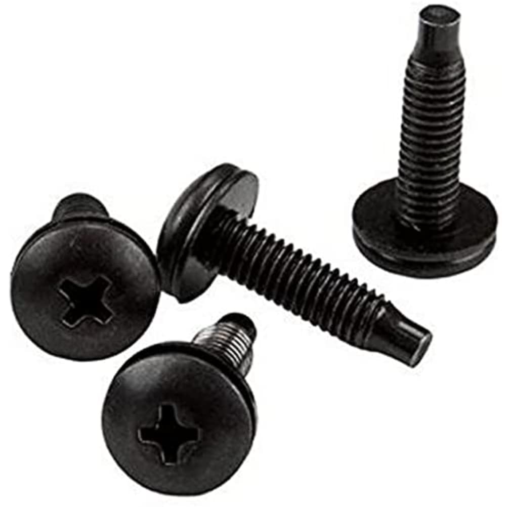 Vis pour rack de serveur STARTECH, lot de 50, filetage 10-32, noires