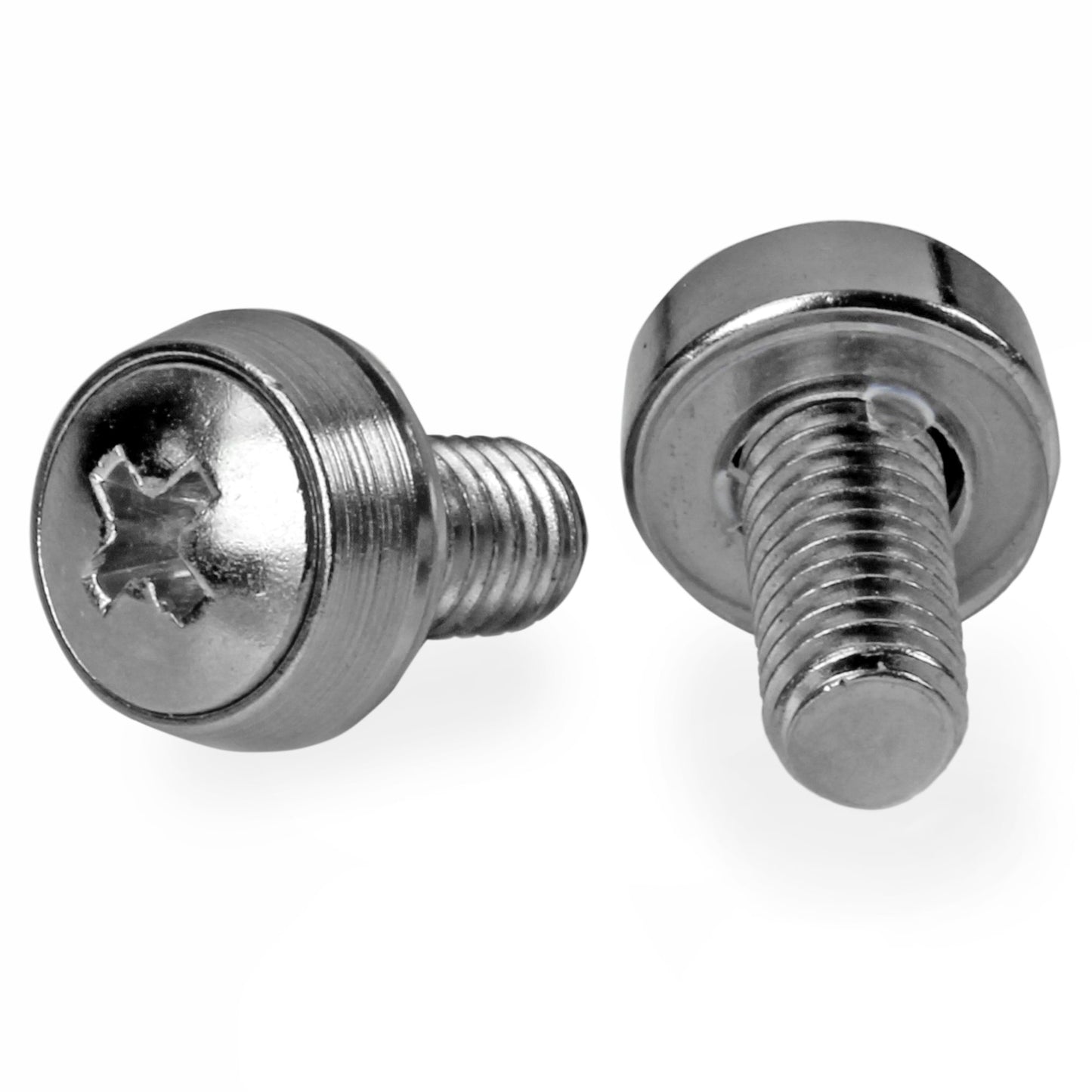 StarTech 12-24 Rack Mount Screws – 50 Pack, Nickel-Plated Steel