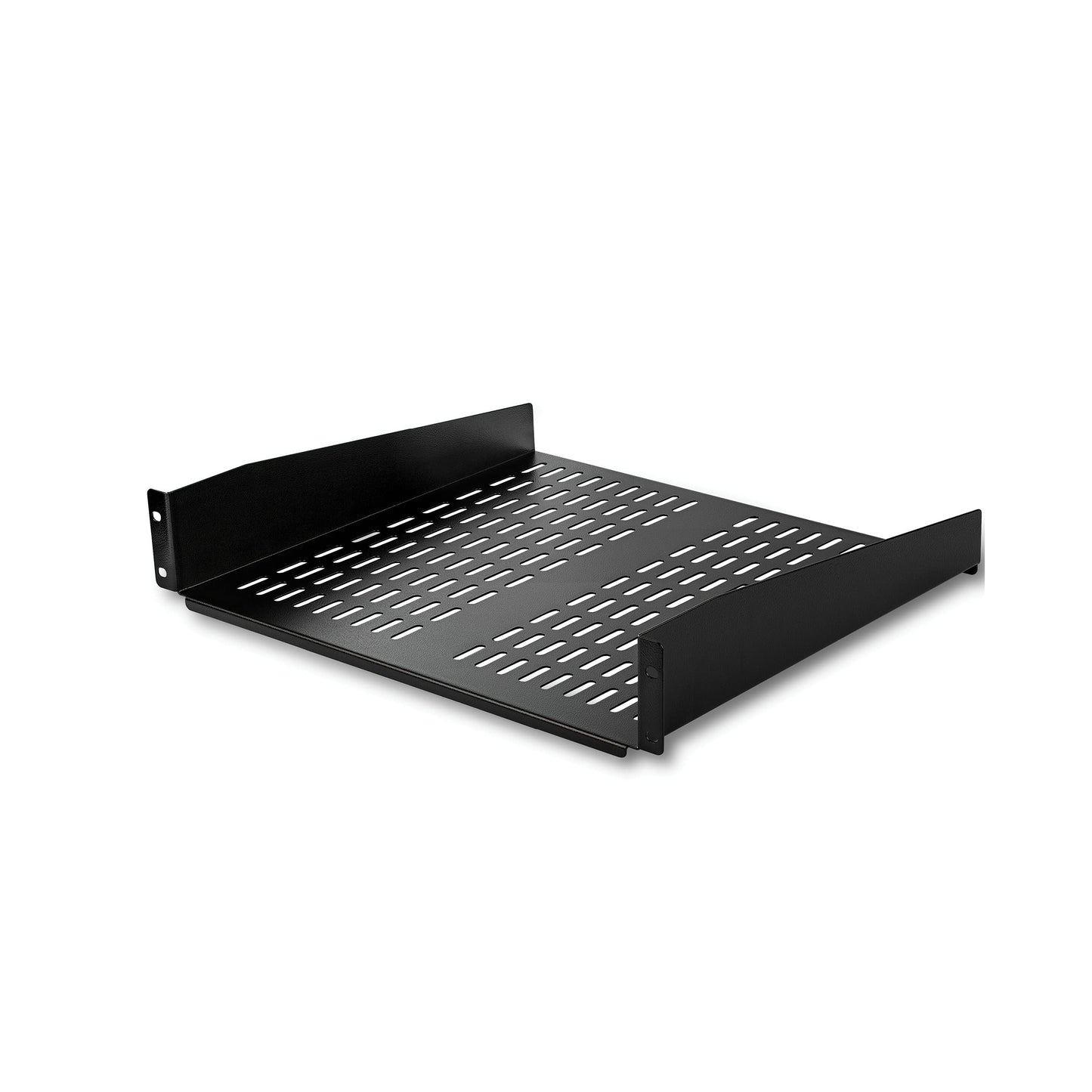StarTech 2U Vented 16in Rack Shelf - Heavy-Duty Steel, 50lb Capacity