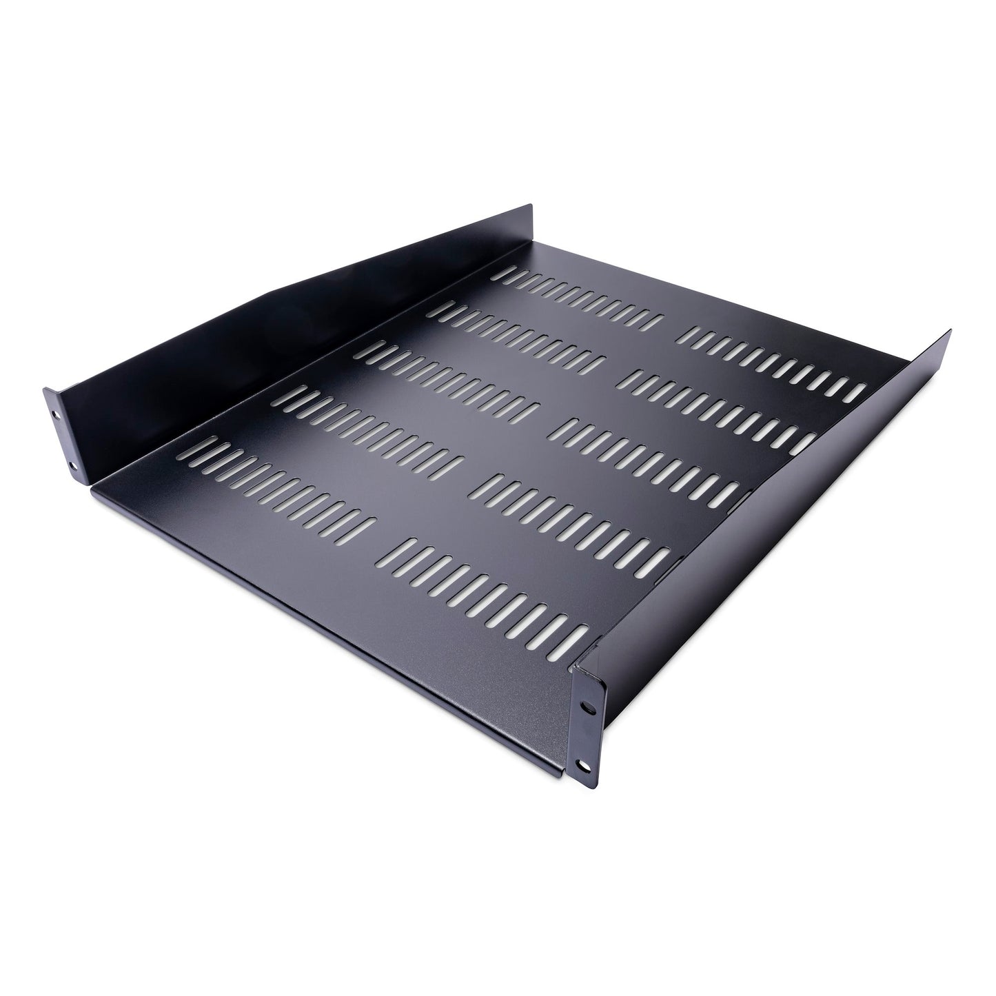 StarTech 2U Vented 16in Rack Shelf - Heavy-Duty Steel, 50lb Capacity
