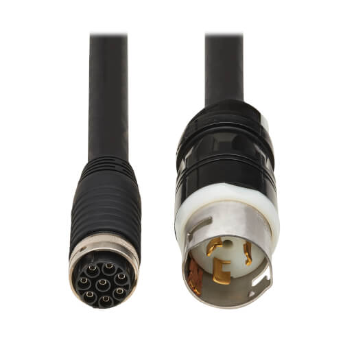 Eaton Power Cord, 70A 208V 3-Phase, 10ft, Hardwire to 8-Pin Souriau