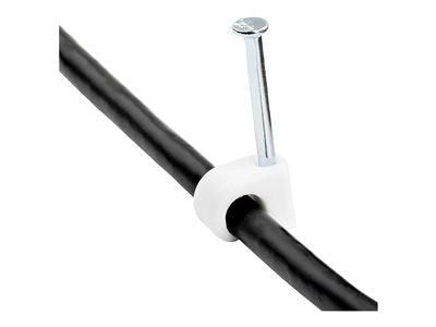 StarTech CBMNMCC2 Cable Clips with Nail, White, 100-Pack