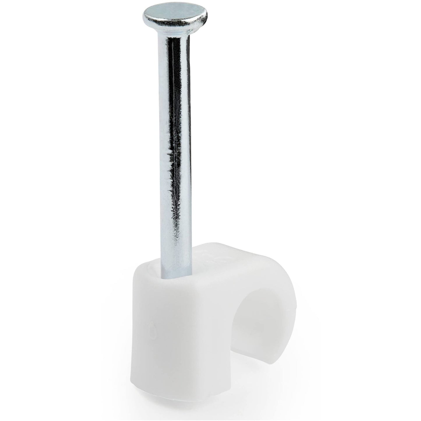 StarTech CBMNMCC2 Cable Clips with Nail, White, 100-Pack