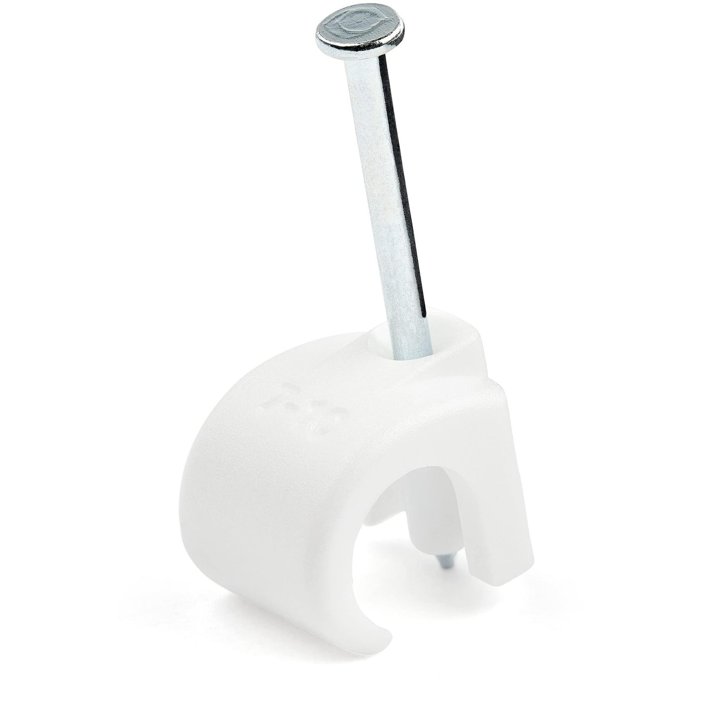STARTECH 100 serre-câbles avec clou pour câbles de 7 à 10 mm, blancs, conformes aux normes TAA