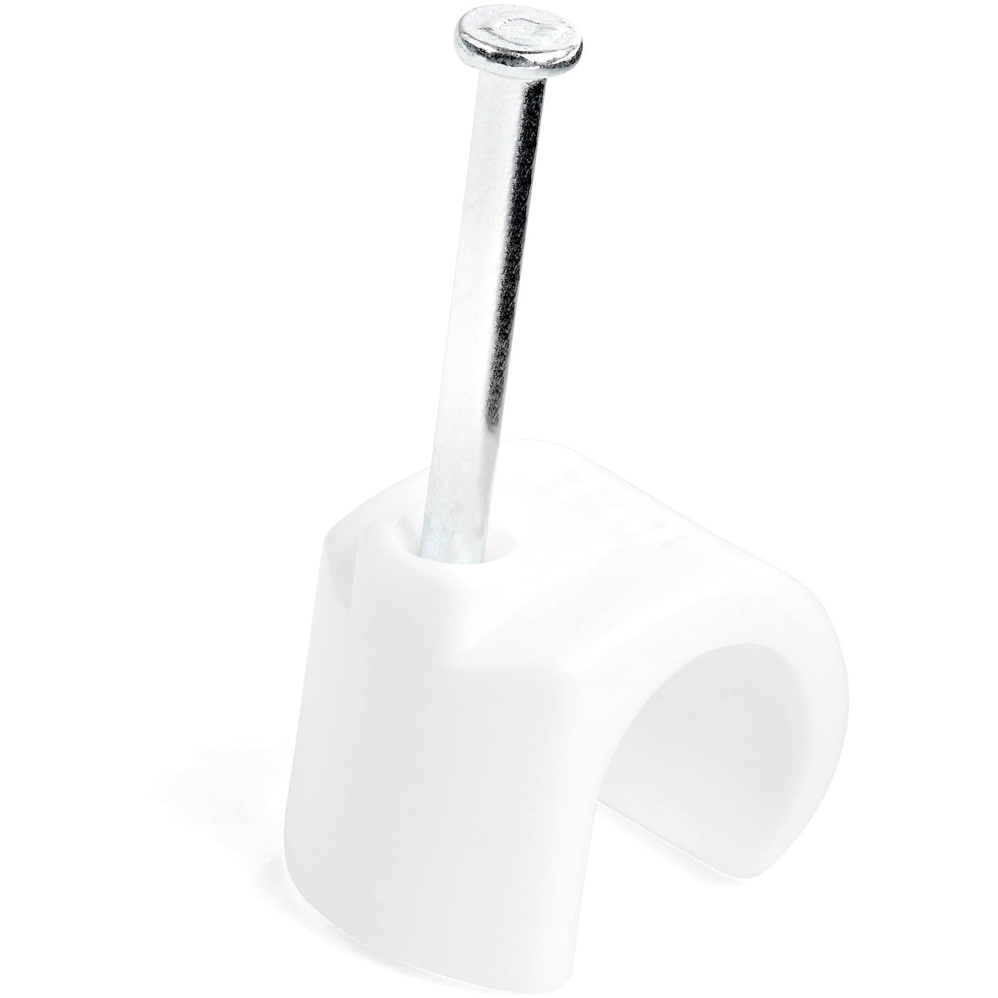 Serre-câbles StarTech XL avec clous – Lot de 101, 10–14 mm – Blanc