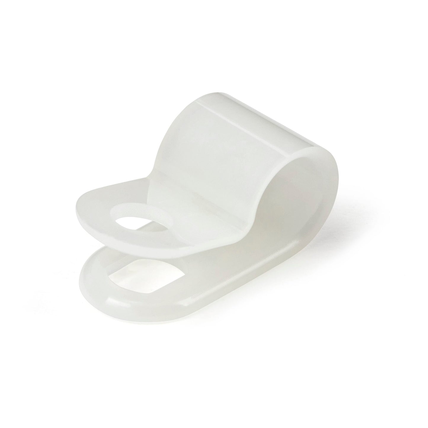 Serre-câbles en nylon StarTech de type R, lot de 100, avec fixation à vis, blanc
