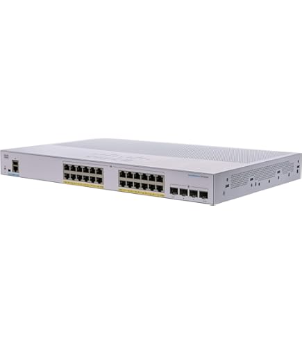 Cisco CBS350-24FP-4GNA-RF 24-Port GE PoE+ Managed Switch, Remanufactured