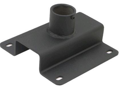 The CHIEF OFFSET FIXED CEILING PLATE 1-1/2 NPT, model CMA330-G, is a durable mounting solution for ceiling installations. It features an 8-inch offset and TAA compliance, making it suitable for government and commercial projects requiring regulatory adherence. Built in the USA and finished in black, this ceiling plate offers dependable support and aesthetic integration.