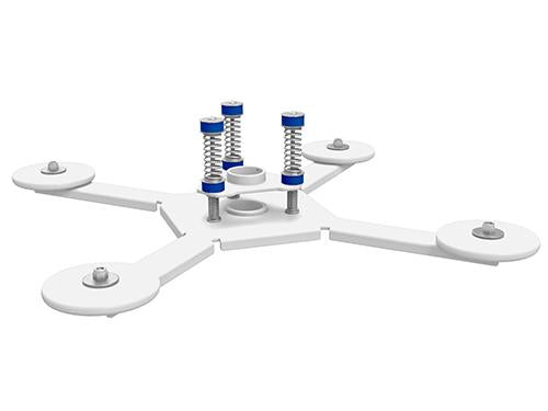 The CHIEF CMA348W XL Vibration Isolator Coupler is designed to reduce structural vibrations in large venue projection systems. Finished in white, this TAA-compliant coupler serves as a critical interface in projector mounting setups where vibration control is essential for maintaining image stability and system longevity.