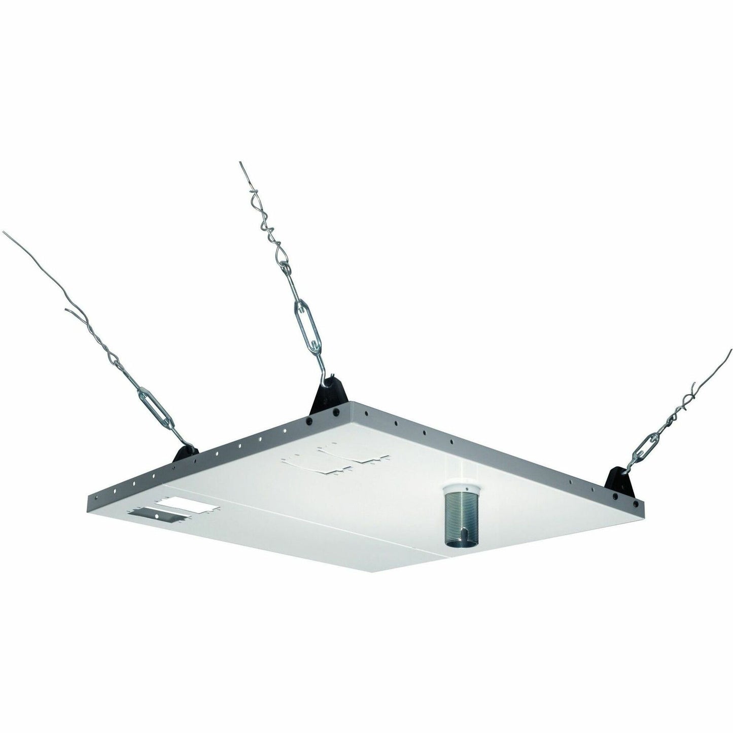 Peerless CMJ455 Lightweight Ceiling Mounting Plate, White, 2x2 Tile Compatible
