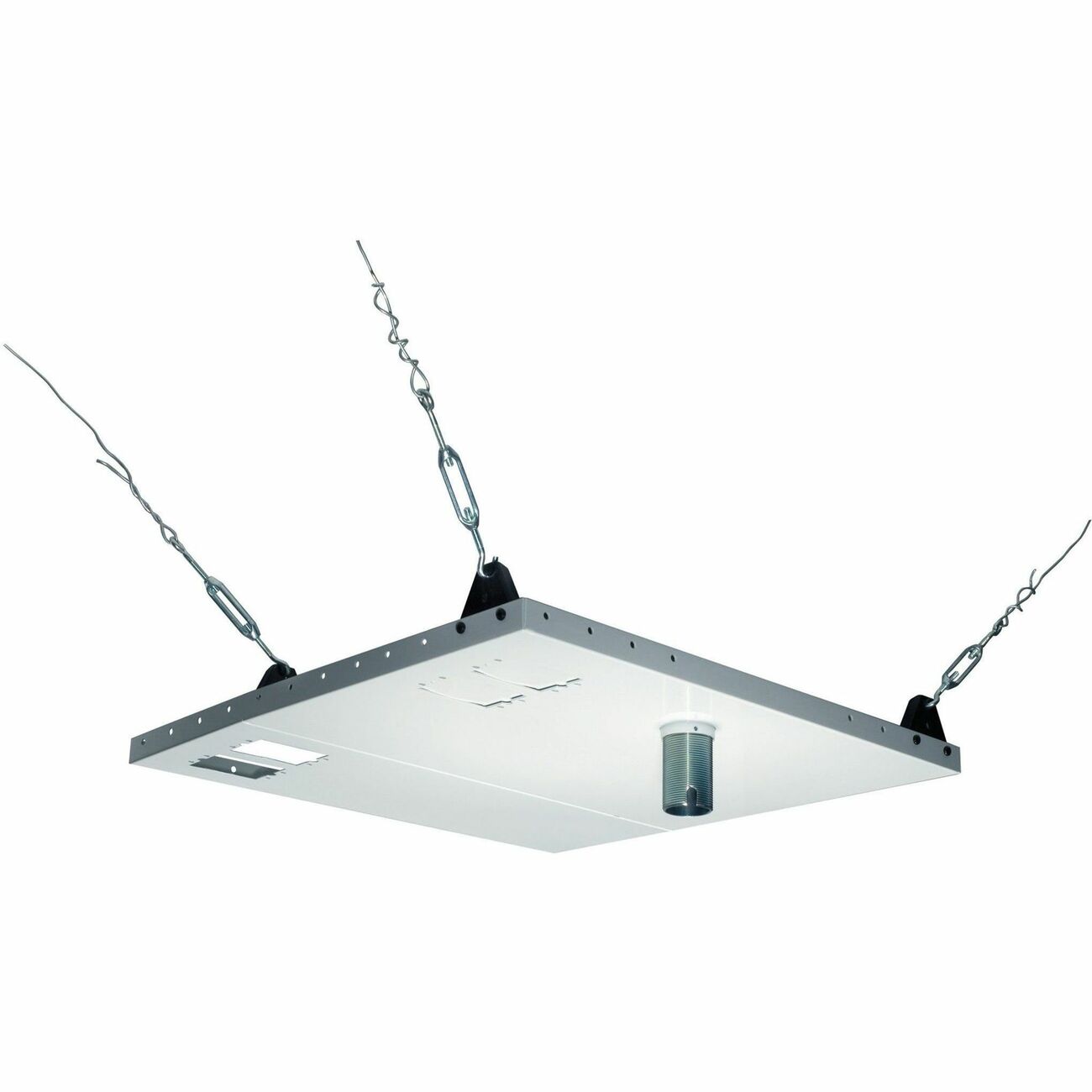 Peerless CMJ455 Lightweight Ceiling Mounting Plate, White, 2x2 Tile Compatible