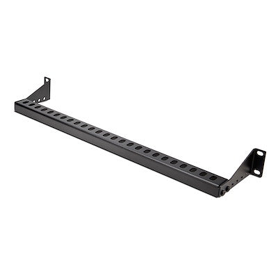 StarTech CMLB10 Horizontal Steel Cable Lacing Bar, 19in, Black