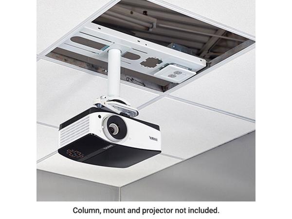 The CHIEF CMS440P2 SpeedConnect Above-Tile Suspended Ceiling Kit offers a convenient and secure solution for mounting audiovisual systems in tile ceiling environments. It features integrated power, flexible mounting, and anti-theft design, making it ideal for commercial AV installations. Crafted for ease of use, this kit comes with installation accessories to support functional, safe deployments.