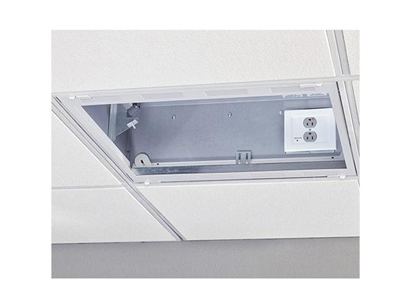 The Chief CMS492P2 Ceiling Storage Box offers a secure and concealed overhead mounting solution with integrated power for projectors and display systems. Designed as a 2x2 drop ceiling tile replacement, this in-ceiling storage enclosure is ideal for streamlined AV installations in commercial or educational environments.
