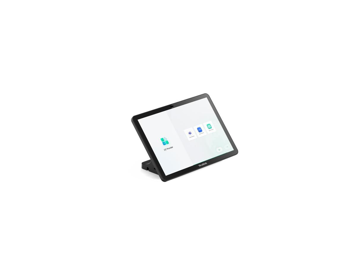 The YEALINK 1303132 Meetingbar A40 bundle delivers a complete video conferencing control solution including the CTP25 10-inch touch console, power accessories, and essential cables. Designed for collaborative environments, it offers a wireless control experience through Wi-Fi and Bluetooth connectivity. The kit comes with a desktop stand and includes a 2-year hardware warranty for peace of mind.