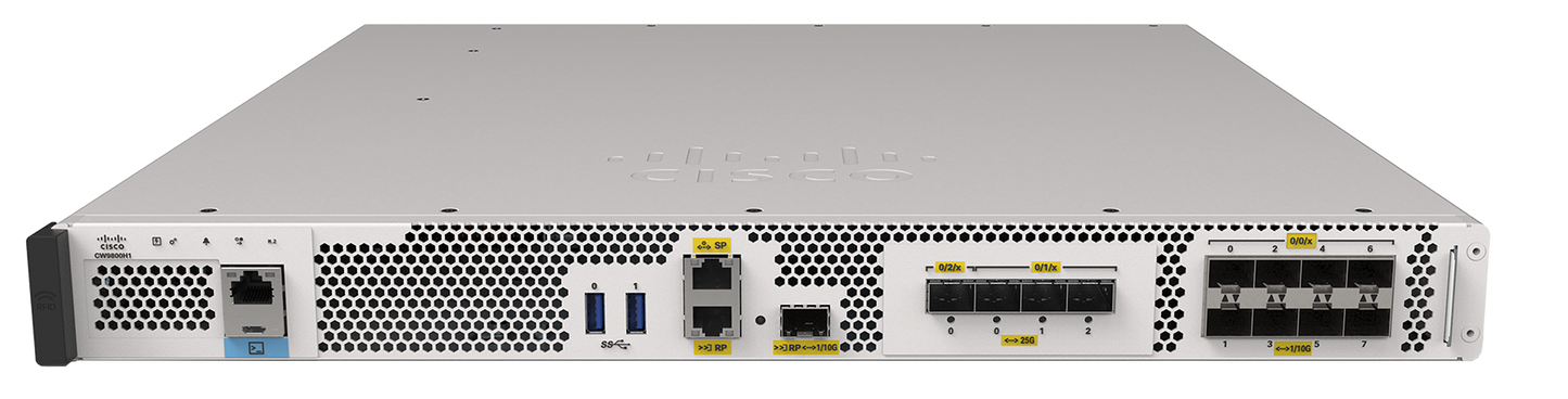 Contrôleur sans fil Cisco Catalyst CW9800H1 – 25 Gbit/s, 6 GHz, 240 Go de RAM